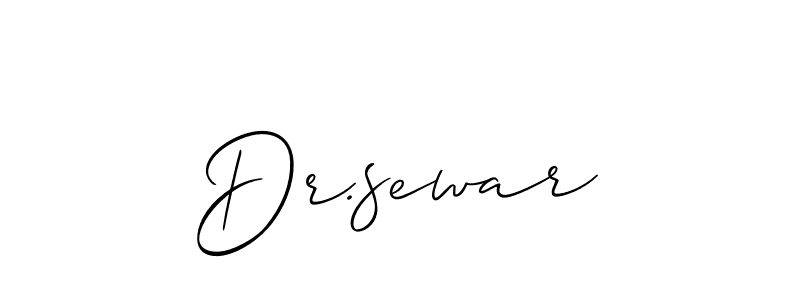 How to make Dr.sewar signature? Allison_Script is a professional autograph style. Create handwritten signature for Dr.sewar name. Dr.sewar signature style 2 images and pictures png