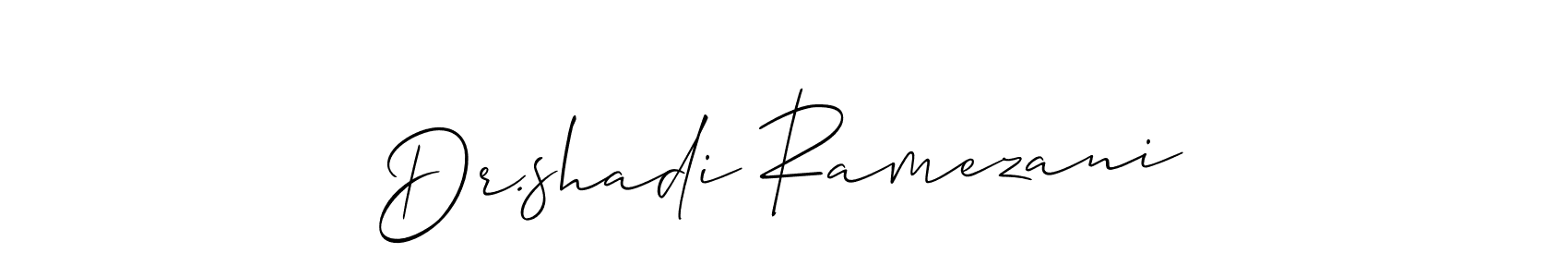 Best and Professional Signature Style for Dr.shadi Ramezani. Allison_Script Best Signature Style Collection. Dr.shadi Ramezani signature style 2 images and pictures png