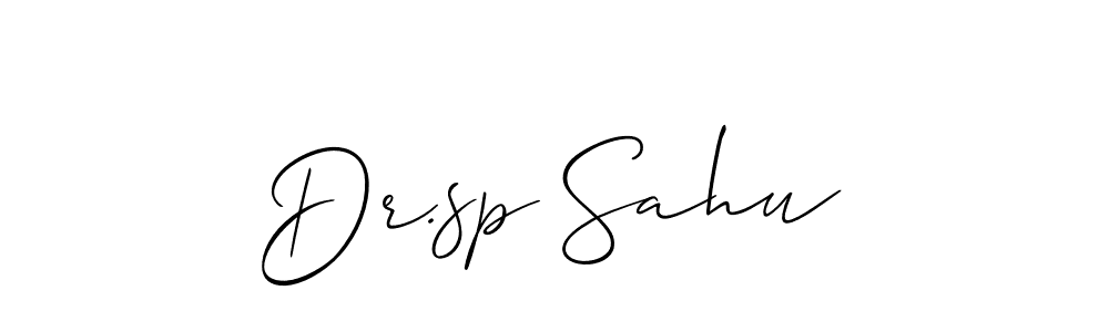 Also we have Dr.sp Sahu name is the best signature style. Create professional handwritten signature collection using Allison_Script autograph style. Dr.sp Sahu signature style 2 images and pictures png