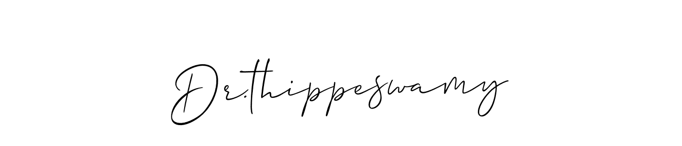 How to make Dr.thippeswamy name signature. Use Allison_Script style for creating short signs online. This is the latest handwritten sign. Dr.thippeswamy signature style 2 images and pictures png