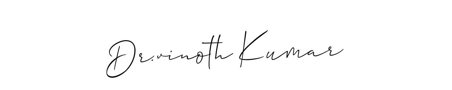 Make a beautiful signature design for name Dr.vinoth Kumar. Use this online signature maker to create a handwritten signature for free. Dr.vinoth Kumar signature style 2 images and pictures png