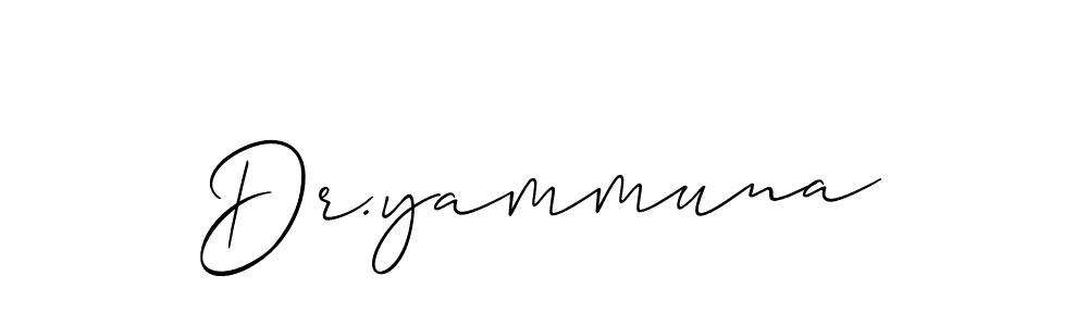 Similarly Allison_Script is the best handwritten signature design. Signature creator online .You can use it as an online autograph creator for name Dr.yammuna. Dr.yammuna signature style 2 images and pictures png
