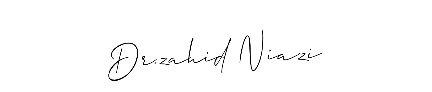 Best and Professional Signature Style for Dr.zahid Niazi. Allison_Script Best Signature Style Collection. Dr.zahid Niazi signature style 2 images and pictures png