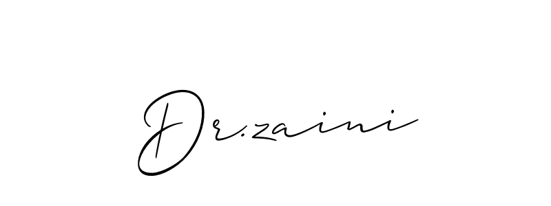 Make a short Dr.zaini signature style. Manage your documents anywhere anytime using Allison_Script. Create and add eSignatures, submit forms, share and send files easily. Dr.zaini signature style 2 images and pictures png