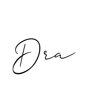 It looks lik you need a new signature style for name Dra. Design unique handwritten (Allison_Script) signature with our free signature maker in just a few clicks. Dra signature style 2 images and pictures png