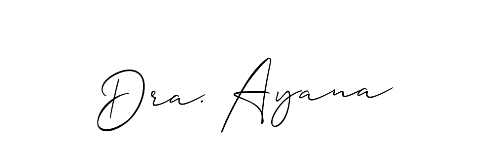 if you are searching for the best signature style for your name Dra. Ayana. so please give up your signature search. here we have designed multiple signature styles  using Allison_Script. Dra. Ayana signature style 2 images and pictures png