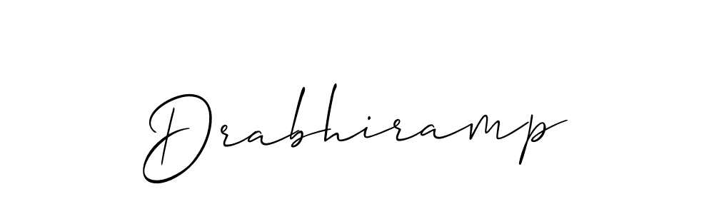 Drabhiramp stylish signature style. Best Handwritten Sign (Allison_Script) for my name. Handwritten Signature Collection Ideas for my name Drabhiramp. Drabhiramp signature style 2 images and pictures png