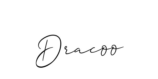 Best and Professional Signature Style for Dracoo. Allison_Script Best Signature Style Collection. Dracoo signature style 2 images and pictures png