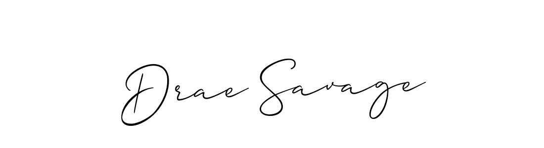 Make a beautiful signature design for name Drae Savage. Use this online signature maker to create a handwritten signature for free. Drae Savage signature style 2 images and pictures png