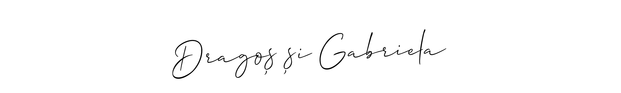 Once you've used our free online signature maker to create your best signature Allison_Script style, it's time to enjoy all of the benefits that Dragoș și Gabriela name signing documents. Dragoș și Gabriela signature style 2 images and pictures png