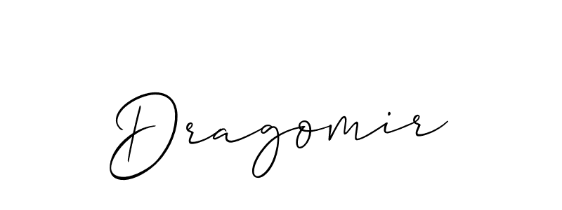 Also we have Dragomir name is the best signature style. Create professional handwritten signature collection using Allison_Script autograph style. Dragomir signature style 2 images and pictures png