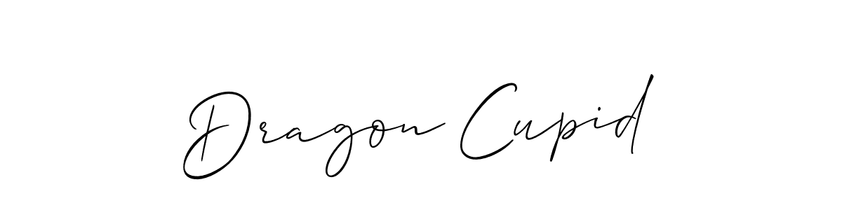 Use a signature maker to create a handwritten signature online. With this signature software, you can design (Allison_Script) your own signature for name Dragon Cupid. Dragon Cupid signature style 2 images and pictures png