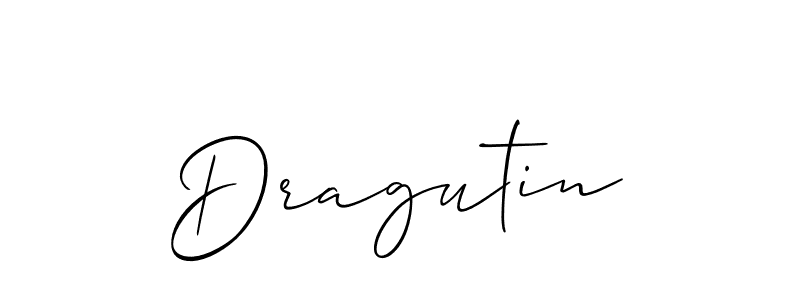 The best way (Allison_Script) to make a short signature is to pick only two or three words in your name. The name Dragutin include a total of six letters. For converting this name. Dragutin signature style 2 images and pictures png