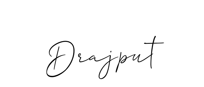 You can use this online signature creator to create a handwritten signature for the name Drajput. This is the best online autograph maker. Drajput signature style 2 images and pictures png