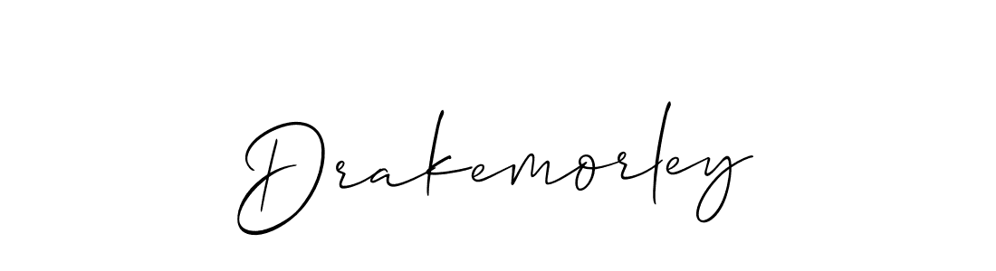 The best way (Allison_Script) to make a short signature is to pick only two or three words in your name. The name Drakemorley include a total of six letters. For converting this name. Drakemorley signature style 2 images and pictures png