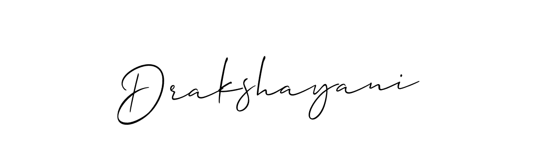 You can use this online signature creator to create a handwritten signature for the name Drakshayani. This is the best online autograph maker. Drakshayani signature style 2 images and pictures png