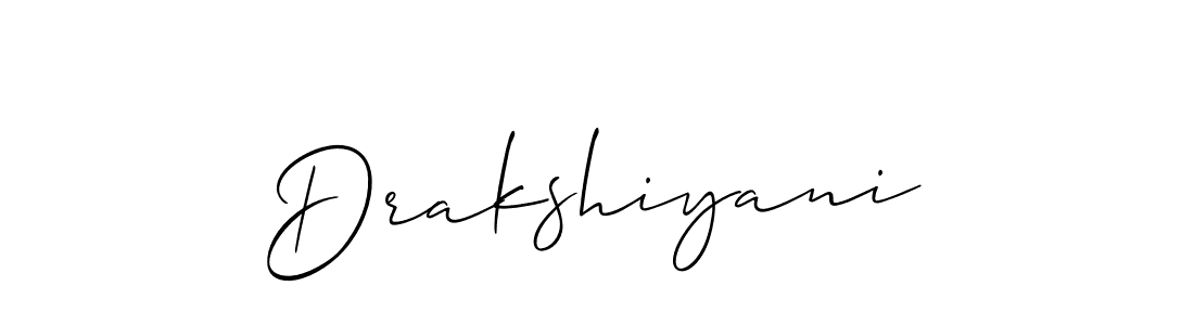 How to Draw Drakshiyani signature style? Allison_Script is a latest design signature styles for name Drakshiyani. Drakshiyani signature style 2 images and pictures png