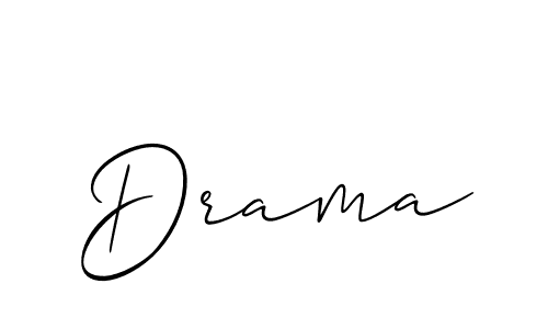 You should practise on your own different ways (Allison_Script) to write your name (Drama) in signature. don't let someone else do it for you. Drama signature style 2 images and pictures png