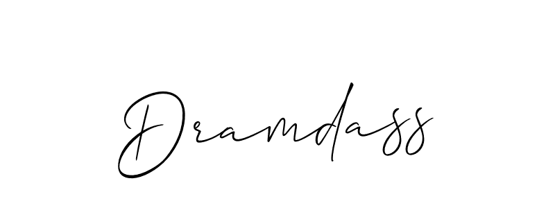 You should practise on your own different ways (Allison_Script) to write your name (Dramdass) in signature. don't let someone else do it for you. Dramdass signature style 2 images and pictures png