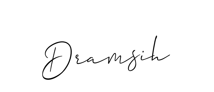 Dramsih stylish signature style. Best Handwritten Sign (Allison_Script) for my name. Handwritten Signature Collection Ideas for my name Dramsih. Dramsih signature style 2 images and pictures png