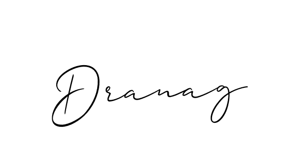The best way (Allison_Script) to make a short signature is to pick only two or three words in your name. The name Dranag include a total of six letters. For converting this name. Dranag signature style 2 images and pictures png