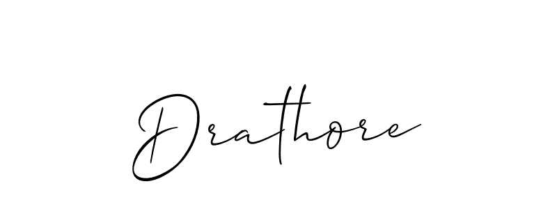 Drathore stylish signature style. Best Handwritten Sign (Allison_Script) for my name. Handwritten Signature Collection Ideas for my name Drathore. Drathore signature style 2 images and pictures png