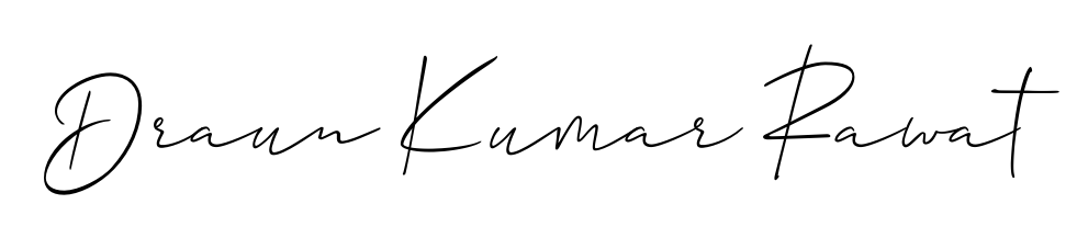 Express your personality with a custom Draun Kumar Rawat signature crafted with Allison_Script typography. Free transparent PNG download available. Draun Kumar Rawat signature style 2 images and pictures png
