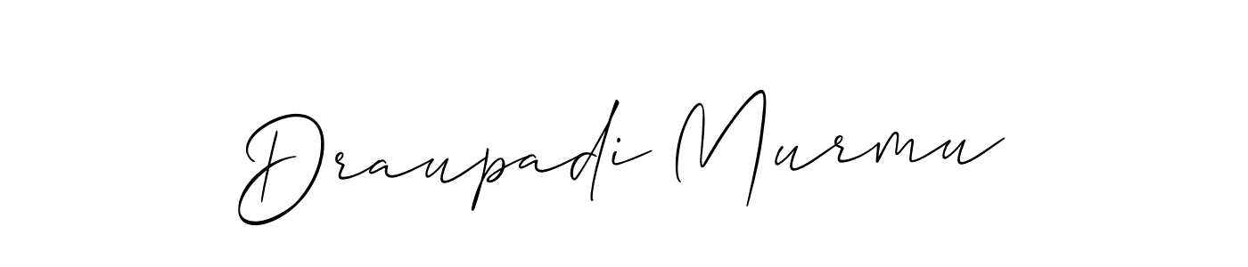 Draupadi Murmu stylish signature style. Best Handwritten Sign (Allison_Script) for my name. Handwritten Signature Collection Ideas for my name Draupadi Murmu. Draupadi Murmu signature style 2 images and pictures png