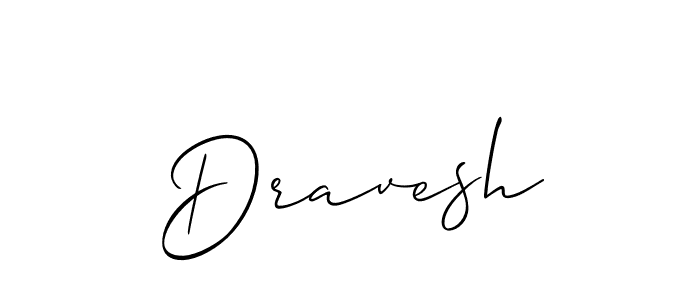 Create a beautiful signature design for name Dravesh. With this signature (Allison_Script) fonts, you can make a handwritten signature for free. Dravesh signature style 2 images and pictures png