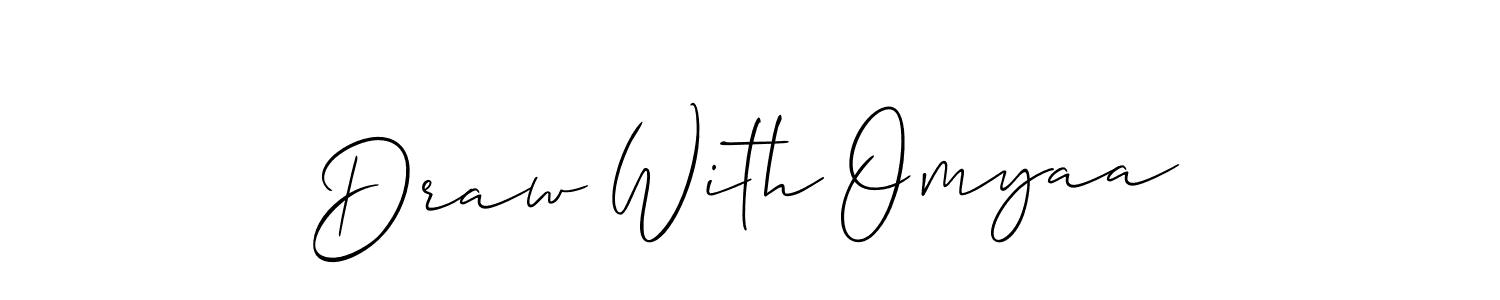 Similarly Allison_Script is the best handwritten signature design. Signature creator online .You can use it as an online autograph creator for name Draw With Omyaa. Draw With Omyaa signature style 2 images and pictures png