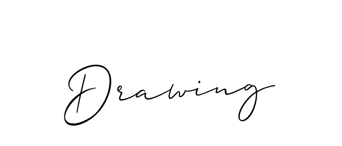 Make a beautiful signature design for name Drawing. With this signature (Allison_Script) style, you can create a handwritten signature for free. Drawing signature style 2 images and pictures png