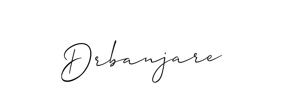 Design your own signature with our free online signature maker. With this signature software, you can create a handwritten (Allison_Script) signature for name Drbanjare. Drbanjare signature style 2 images and pictures png