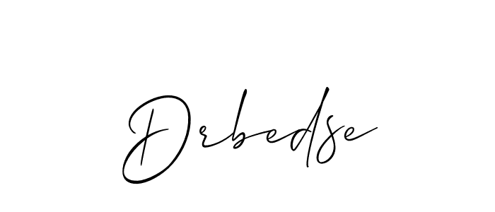 Best and Professional Signature Style for Drbedse. Allison_Script Best Signature Style Collection. Drbedse signature style 2 images and pictures png