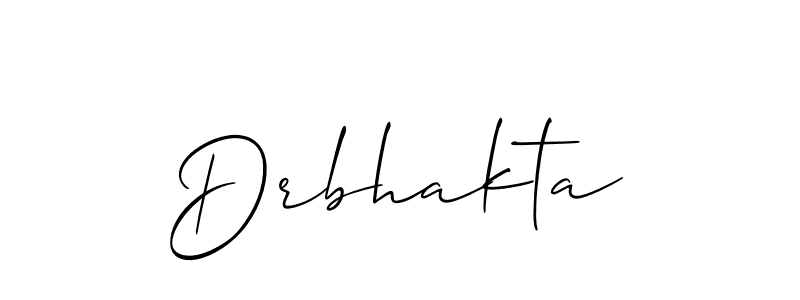 How to Draw Drbhakta signature style? Allison_Script is a latest design signature styles for name Drbhakta. Drbhakta signature style 2 images and pictures png