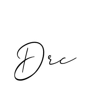 Also You can easily find your signature by using the search form. We will create Drc name handwritten signature images for you free of cost using Allison_Script sign style. Drc signature style 2 images and pictures png