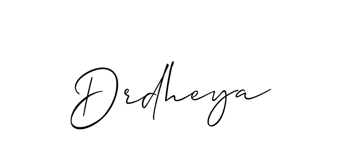 Create a beautiful signature design for name Drdheya. With this signature (Allison_Script) fonts, you can make a handwritten signature for free. Drdheya signature style 2 images and pictures png