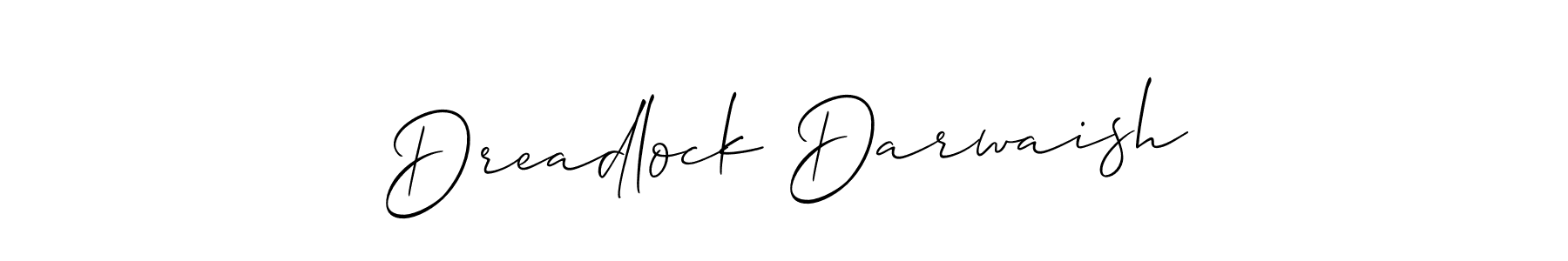 It looks lik you need a new signature style for name Dreadlock Darwaish. Design unique handwritten (Allison_Script) signature with our free signature maker in just a few clicks. Dreadlock Darwaish signature style 2 images and pictures png