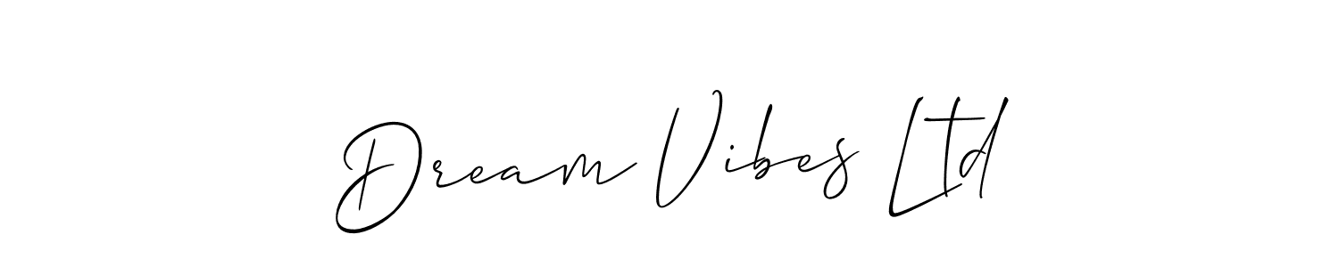 How to make Dream Vibes Ltd name signature. Use Allison_Script style for creating short signs online. This is the latest handwritten sign. Dream Vibes Ltd signature style 2 images and pictures png