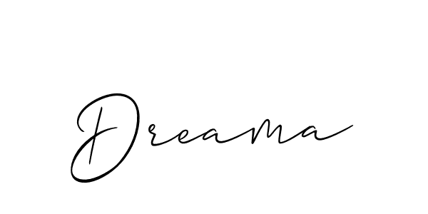 Make a beautiful signature design for name Dreama. Use this online signature maker to create a handwritten signature for free. Dreama signature style 2 images and pictures png