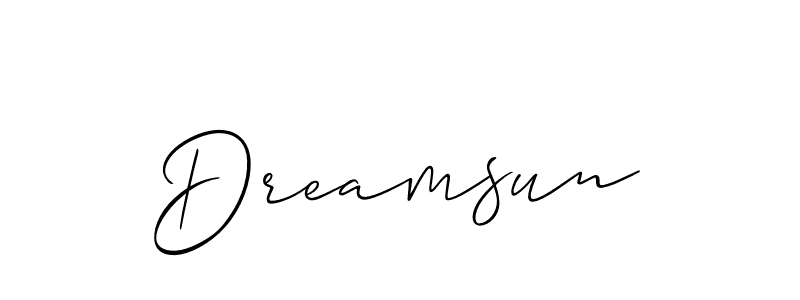How to make Dreamsun signature? Allison_Script is a professional autograph style. Create handwritten signature for Dreamsun name. Dreamsun signature style 2 images and pictures png