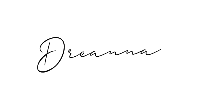 This is the best signature style for the Dreanna name. Also you like these signature font (Allison_Script). Mix name signature. Dreanna signature style 2 images and pictures png