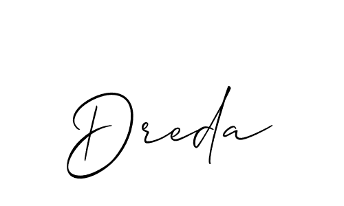 You can use this online signature creator to create a handwritten signature for the name Dreda. This is the best online autograph maker. Dreda signature style 2 images and pictures png