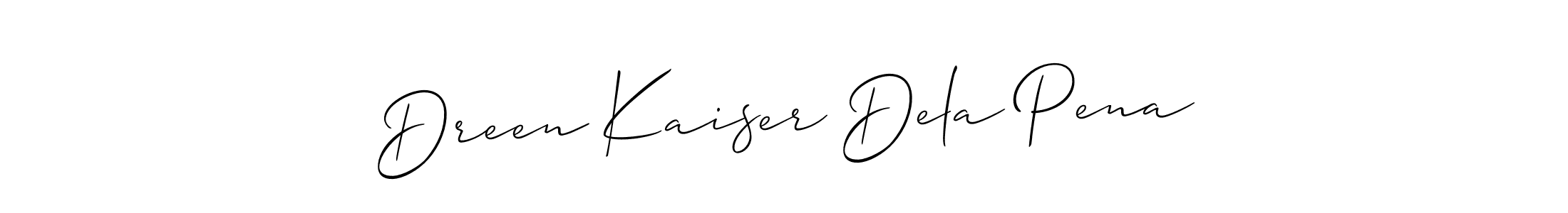 See photos of Dreen Kaiser Dela Pena official signature by Spectra . Check more albums & portfolios. Read reviews & check more about Allison_Script font. Dreen Kaiser Dela Pena signature style 2 images and pictures png