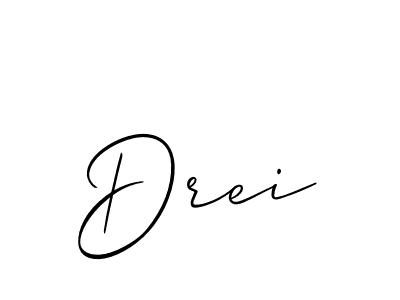 if you are searching for the best signature style for your name Drei. so please give up your signature search. here we have designed multiple signature styles  using Allison_Script. Drei signature style 2 images and pictures png