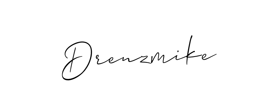 Make a beautiful signature design for name Drenzmike. With this signature (Allison_Script) style, you can create a handwritten signature for free. Drenzmike signature style 2 images and pictures png