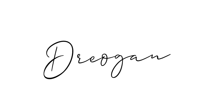 How to Draw Dreogan signature style? Allison_Script is a latest design signature styles for name Dreogan. Dreogan signature style 2 images and pictures png