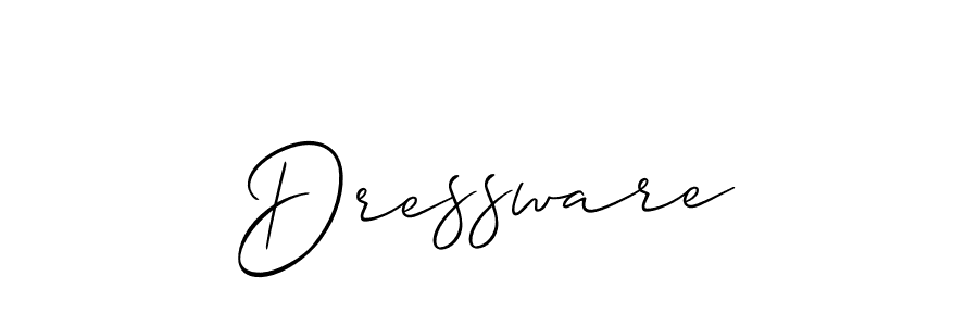 The best way (Allison_Script) to make a short signature is to pick only two or three words in your name. The name Dressware include a total of six letters. For converting this name. Dressware signature style 2 images and pictures png