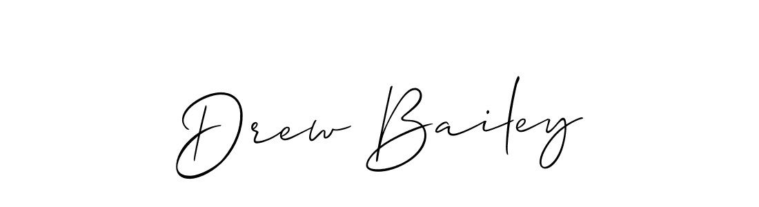 The best way (Allison_Script) to make a short signature is to pick only two or three words in your name. The name Drew Bailey include a total of six letters. For converting this name. Drew Bailey signature style 2 images and pictures png