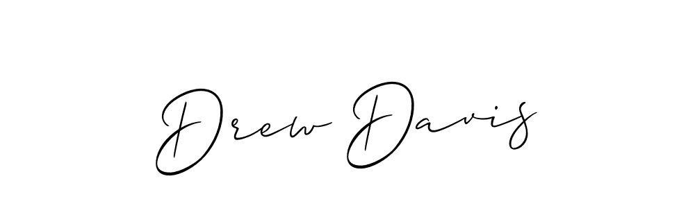 Drew Davis stylish signature style. Best Handwritten Sign (Allison_Script) for my name. Handwritten Signature Collection Ideas for my name Drew Davis. Drew Davis signature style 2 images and pictures png