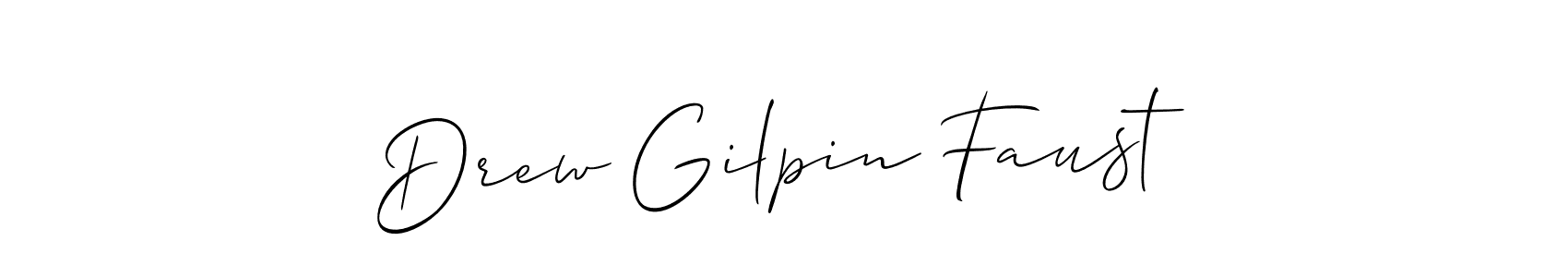 if you are searching for the best signature style for your name Drew Gilpin Faust. so please give up your signature search. here we have designed multiple signature styles  using Allison_Script. Drew Gilpin Faust signature style 2 images and pictures png